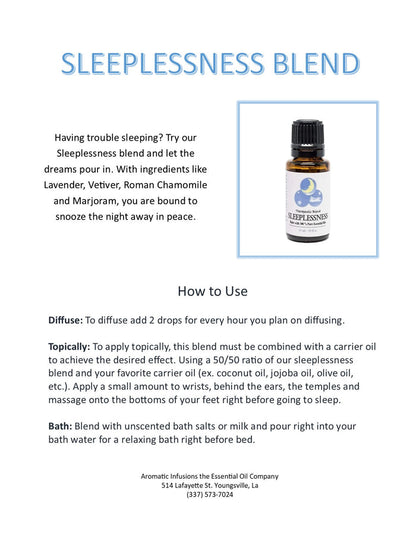 Sleeplessness Blend 15ml