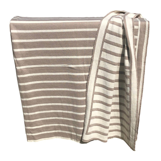 Striped Knitted Throw Stone
