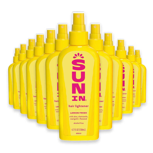 Sun-In Lemon Fresh Hair Lightener Spray 4.7 oz - 12 Pack