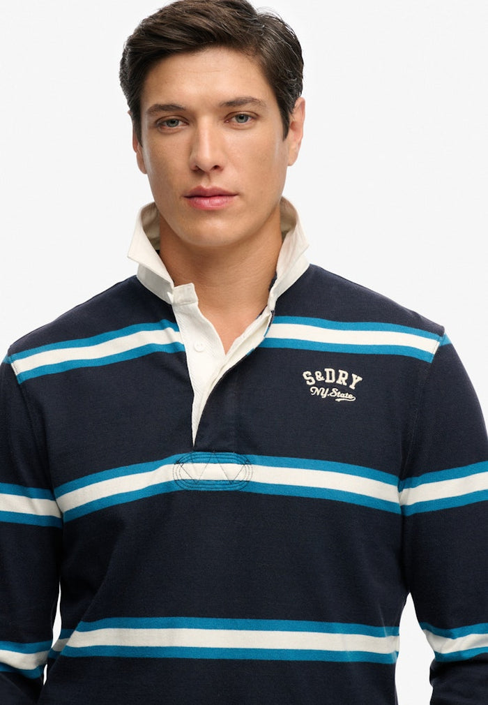 Superdry Vintage Athletic Stripe Rugby Top