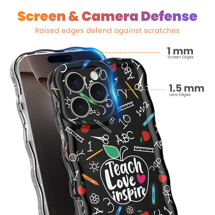 Teach, Love, Inspire Wavy Luxe MagSafe Case for iPhone â Celebrate the heroes of the classroom with the Teach, Love, Inspire Wavy Luxe MagSafe Case from Fancy Bands.