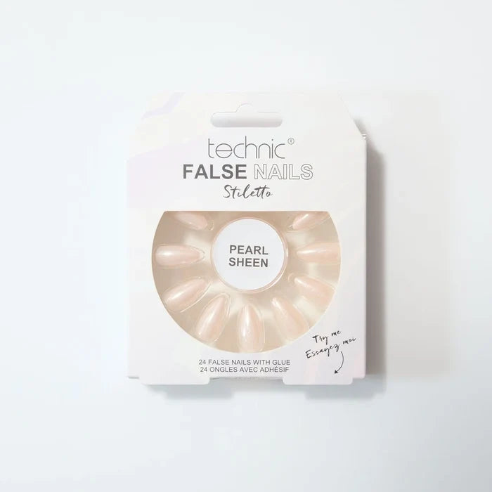 Technic False Nails Stiletto Pearl Sheen