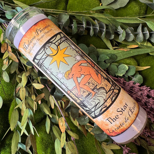 The Star Tarot Card Ritual Spell Candle