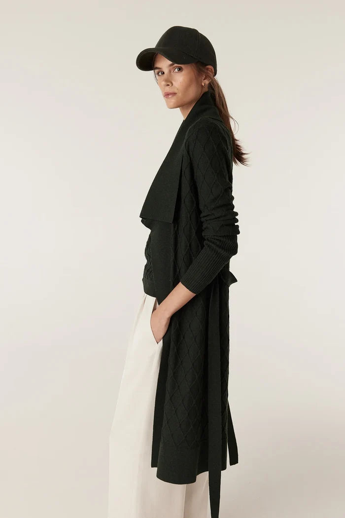 THE VICTORIA MERINO CARDIGAN | Moss - Darling & Domain