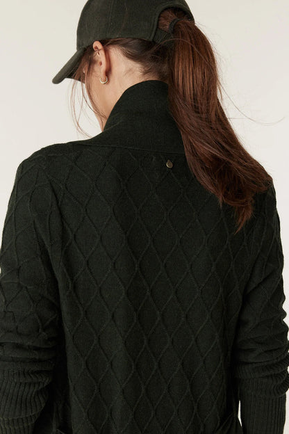 THE VICTORIA MERINO CARDIGAN | Moss - Darling & Domain