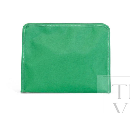 TRVL Design Roadie Large Zip Pouch - Coated Canvas Kelly Green