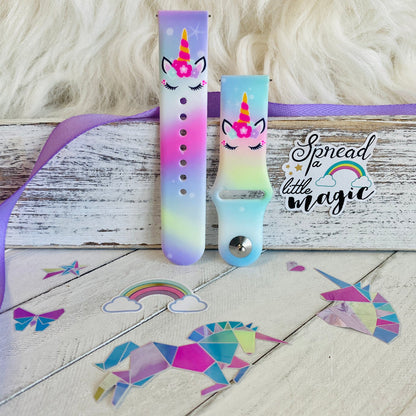 Unicorn Print Silicone Band For Samsung Watch