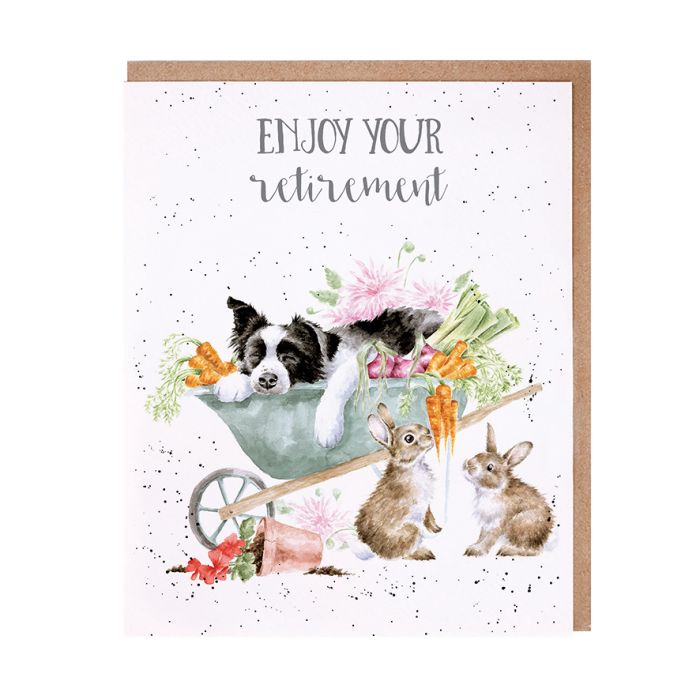 WRENDALE Card Enclosure Dog & Hares